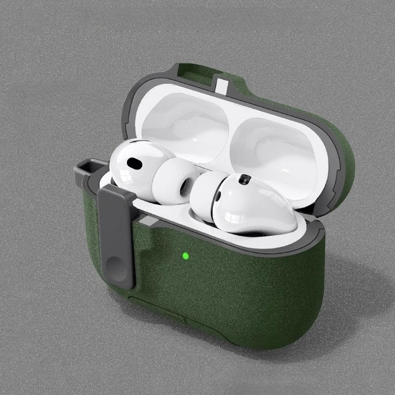 2025 Case For AirPods Pro 3 Magnetic Automatic Lock Cases Phone Stand Headphone Cover For AirPods Pro 3 Pro3 Fundas With Hook ﻿