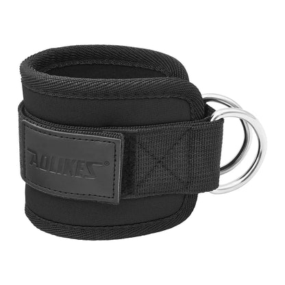 AOLIKES Adjustable Padded Ankle Wrist Cuffs Padded Straps D-Ring Glute Kickback for Cable Machine, Ideal for Glutes Exercises Beauty World Shop
