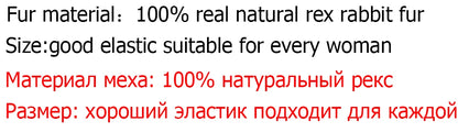 Women Handmade Stretch 100% Real Rabbit Fur Scarf Knit Genuine Rex Rabbit Fur Headbands Girls Natural Rabbit Fur Ring Scarves Beauty World Shop