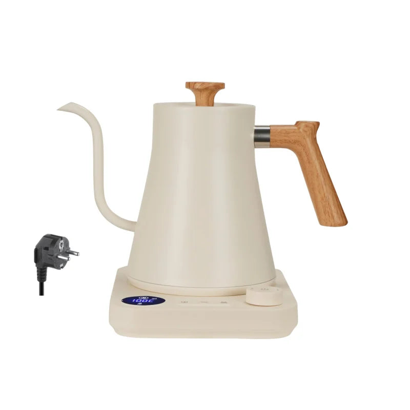 Electric Gooseneck Kettle 900ML Hand Brew Coffee Pot Smart Teapot Temperature Control Pot Rapid Heating Kettle 110v/220v Beauty World Shop
