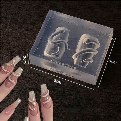 3D Reusable Soft Silicone Embossed Nail Art Mold Featuring Bows,Butterfly and Flower for DIY Nail Art &Charm Decoration Suppliy Beauty Trend Shop