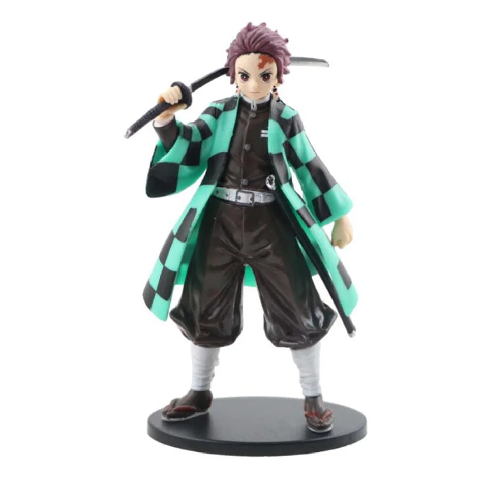 Anime Demon Slayer Kimetsu no Yaiba Figure Kamado Tanjirou Action Figure Agatsuma Zenitsu Nezuko Warrior PVC Model Toys Beauty World Shop