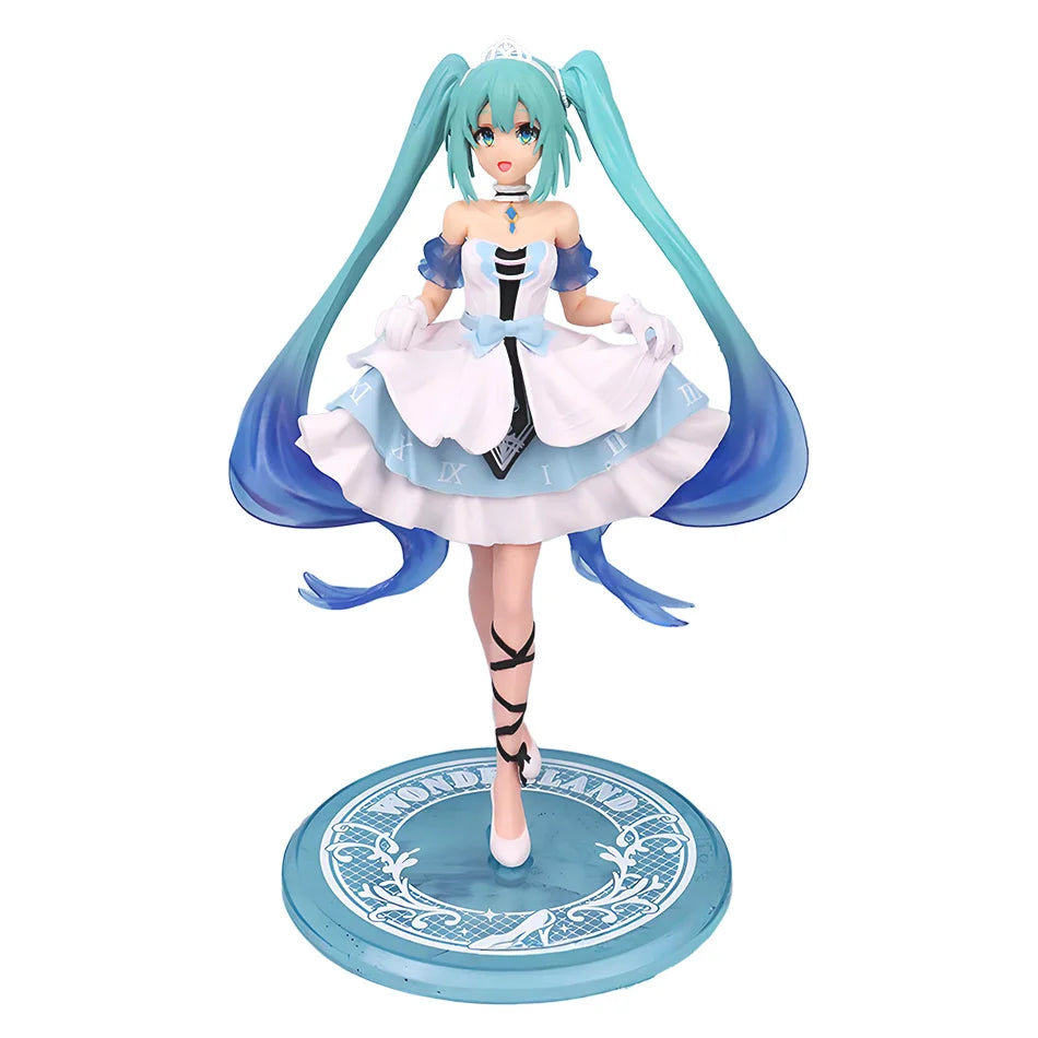 New 20cm Desktop Cute Hatsune Miku Kwaii Style Anime Figure Toys PVC Model Collector Doll Birthday Gift Beauty World Shop