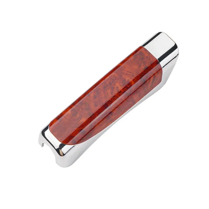 Universal Car Handbrake Grip Protect Cover Styling Wooden Carbon Fiber Decor High Quality ABS Smooth SUV Interior Accessory Beauty World Shop