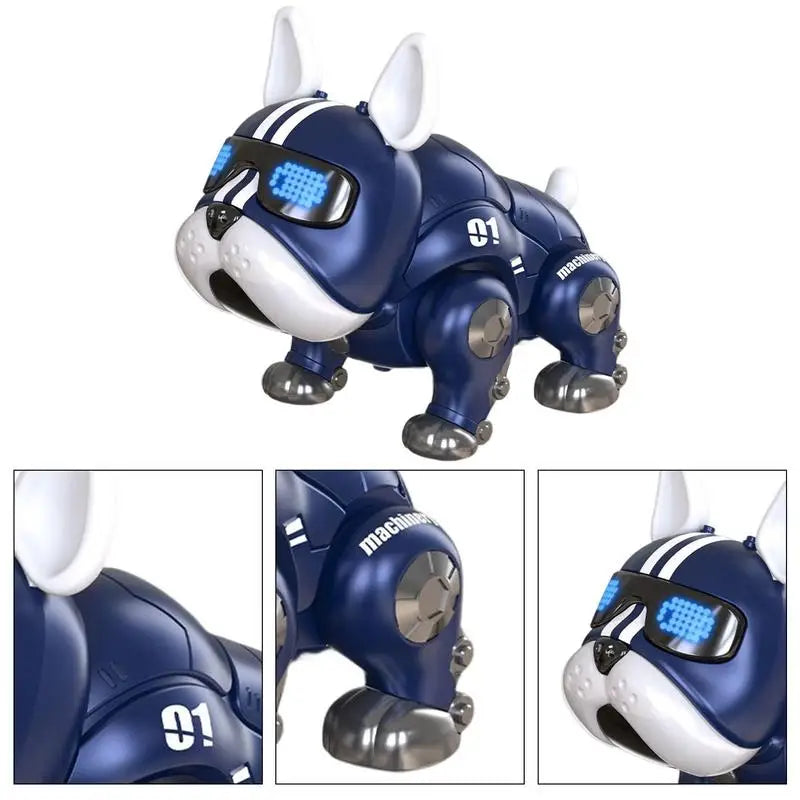 Dance Music Bulldog Robot Intelligent Interactive Dog With Light Toys For Children Kids Early Education Baby Toy Boys Girl Beauty World Shop