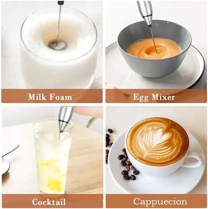 Portable Electric Milk Frothers Handheld Blender USB Mini Coffee Maker Whisk Mixer Cappuccino Cream Egg Beater Food Blender Beauty World Shop