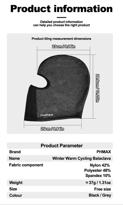 PHMAX Motorcycle Riding Mask Wind Protection And Warmth Breathable Full Face Mask Balaclava Hat Scarf Hood Moto Biker Wind Cap Beauty World Shop