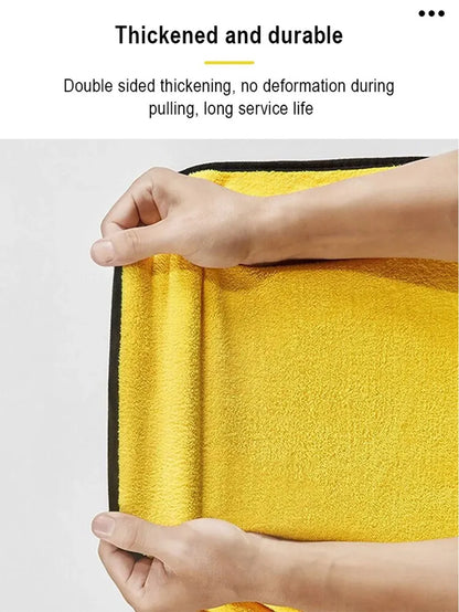 Car Wash Microfiber Towel 30x30/60CM Car Cleaning Drying Cloth Hemming Car Care Cloth Detailing Car Wash Towel Beauty Fashion
