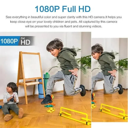 Mini Camera 1080P HD WiFi Wireless HD Night Vision Camera Home X5 Remote Camera Kids Pet Safety Monitoring Beauty Fashion