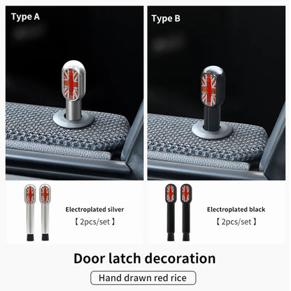Car Door Pin Decorative For BMW Mini Cooper S F56 F55 F54 F60 R56 R60 F65 U25 Clubman Countryman Metal Car Interior Accessories Beauty World Shop
