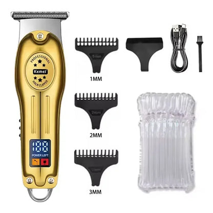 Kemei KM-2628 KM-678 KM-2024 USB Rechargeable Hair Clipper Professional Cordless Men Hair Trimmer Men's Hair Cutting Machine Beauty Trend Shop
