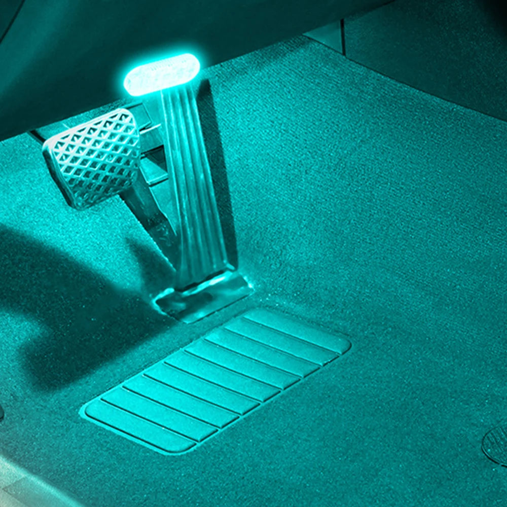LED Car Mini Touch Light USB Charging Portable Auto Roof Ceiling Reading Night  Lamp Wireless Car Decoration Ambinet Light Beauty World Shop