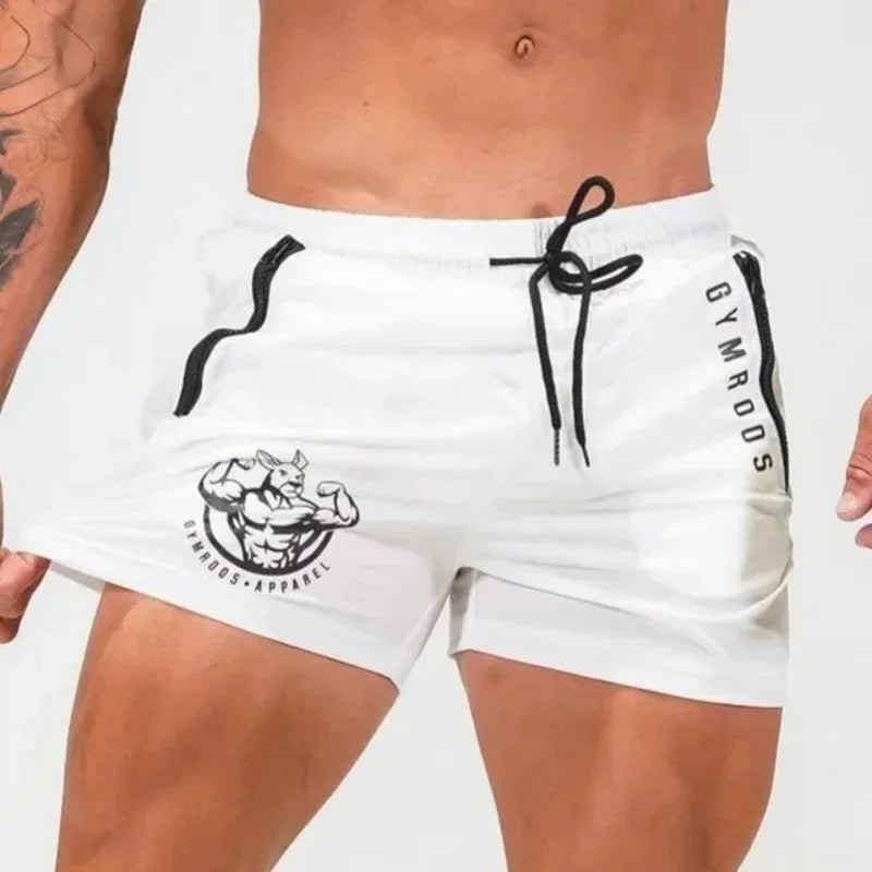 Sports Shorts Men Gym Workout Running Shorts Bodybuilding Joggers Summer Fitness Training Jogging Short Pants Male Beach pants Beauty World Shop