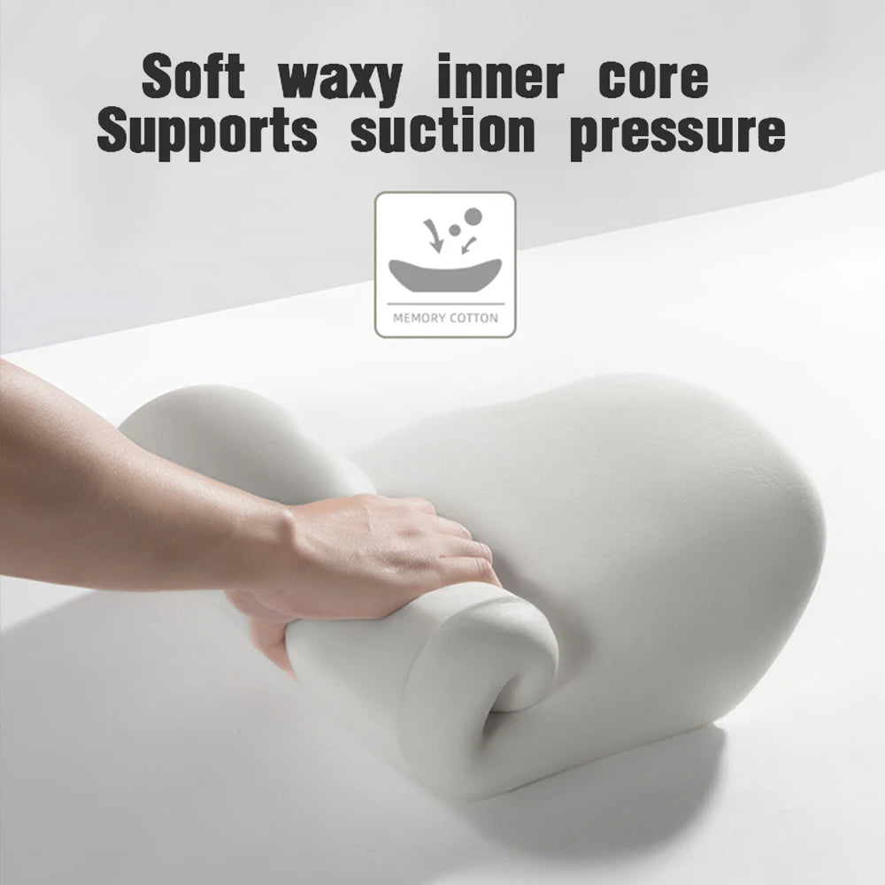 Car Neck Pillow Memory Foam Protective Lumbar Back Support Breathable Car Headrest Cushion Relieve Stress Car Seat Pillow Beauty World Shop