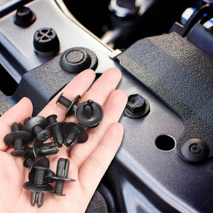 Car Retainer Clips Plastic Fasteners Kit 6 Size Auto Push Pin Rivets Set Body Bumper Push Rivet Clips ﻿ Beauty World Shop