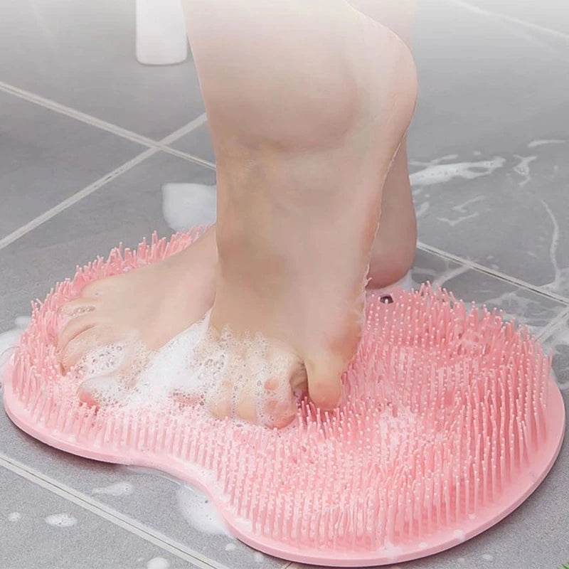 1PC, Exfoliating Foot Brush and Back Scrubber Anti-Slip Suction Cup - Deep Cleansing and Exfoliating Tool for Body Dirt Removal Beauty World Shop