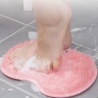 1PC, Exfoliating Foot Brush and Back Scrubber Anti-Slip Suction Cup - Deep Cleansing and Exfoliating Tool for Body Dirt Removal Beauty World Shop