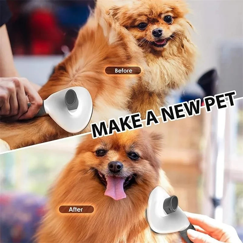 Pet Dog Brush Cat Comb Self Cleaning Pet Hair Remover Brush For Dogs Cats Grooming Tools Pets Dematting Comb Dogs Accessories Beauty Fashion