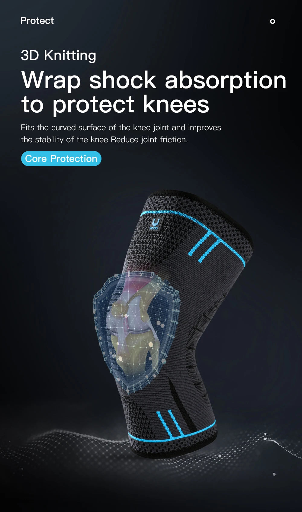 Professional Knee Support Compression Knee Sleeve Anti Slip Silicone Knee Braces for Knee Pain Meniscus Tear Beauty World Shop