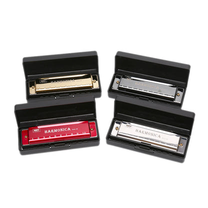 Harmonica Key of C 10 Hole Diatonic Harmonica C with Case for Beginner Students Kids Gift with Case Beauty World Shop