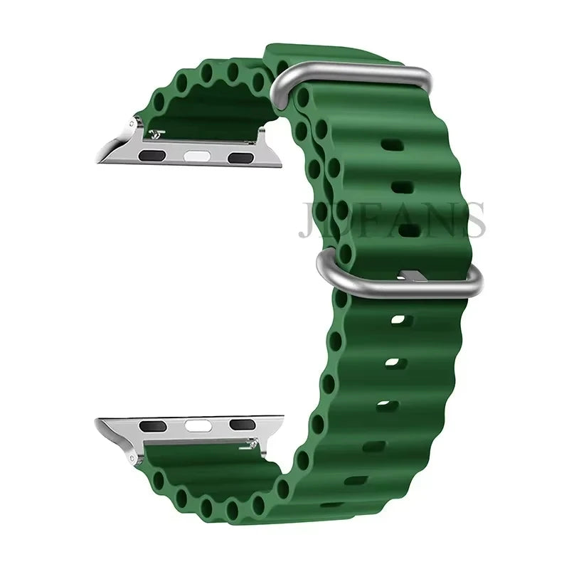 Strap For Apple watch ultra band 49mm 44mm 45mm 41mm 40mm 38mm 44 45 mm 1:1 Original Ocean belt iWatch series 9 10 8 7 se bands Beauty World Shop