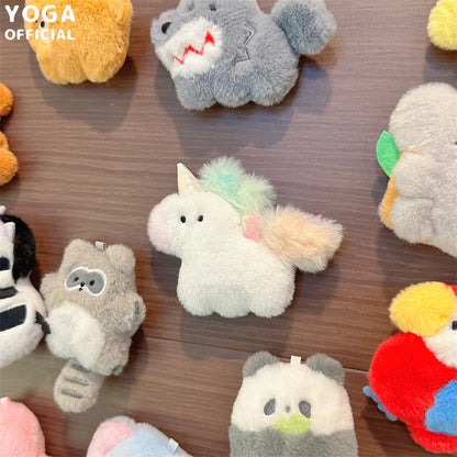 30pcs/box Original Small Aquarium Marine Animal Plush Refrigerator Sticker Blind Box Cute Magnetic Sticker Kawaii Plushies Toy Beauty World Shop