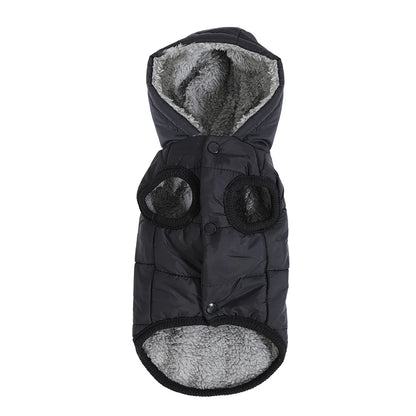 Warm Fleece Dog Coat Hoodie For Small Medium Dogs Winter Puppy Clothes Jacket With D-ring Thick Cozy Pug Dachshund Parka Costume Beauty World Shop