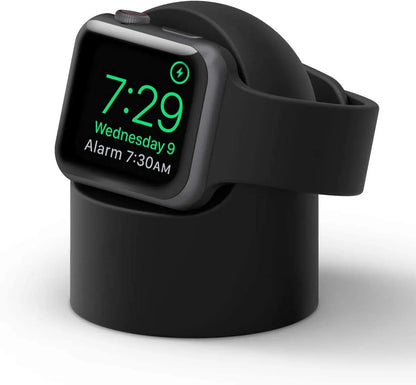 Charger Stand For Apple Watch Series 9 8 Ultra 7 6 5 SE 4 3 2 Charger Dock Station Silicone Bracket Iwatch Charging Cable Holder Beauty World Shop