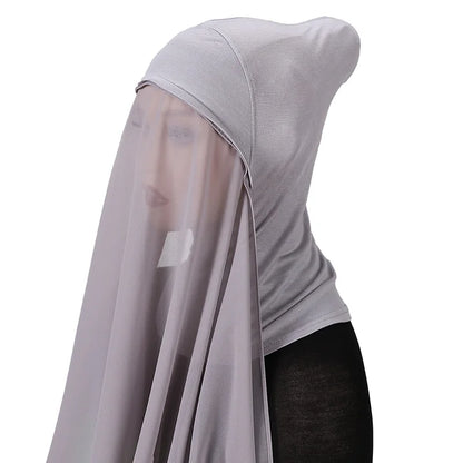 Full Cover Inner Muslim Chiffon Hijab Instant Scarf Islamic Cap Head Wear Caps Underscarf Bone Bonnet Headcover Beauty World Shop