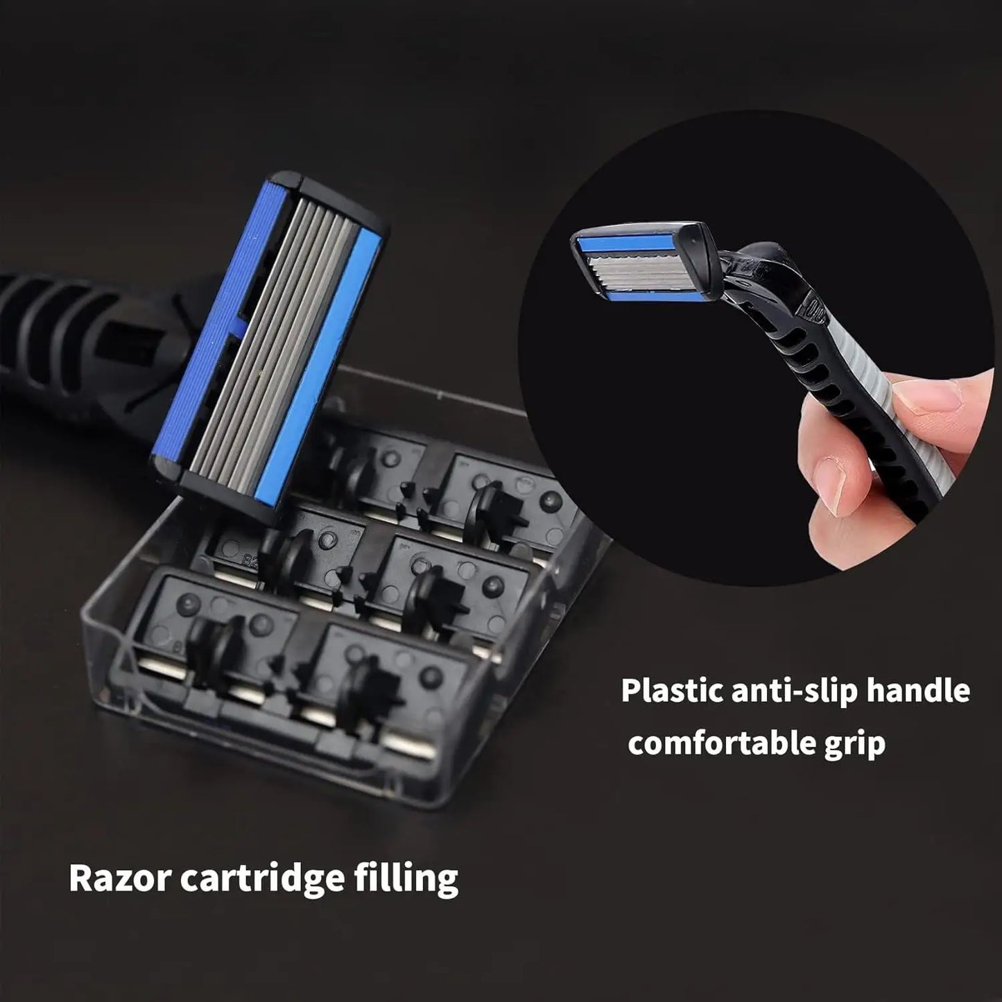 Razor Classic 6 Layer Safety Razor for Mens Shaving&Womens Hair Removal Shaving Blades Manual Shaver Beauty World Shop