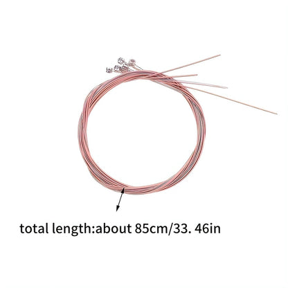 6Pcs/Set High-Quality Acoustic Guitar Strings - Replacement Guitar Strings, Premium Guitar Accessories Beauty World Shop