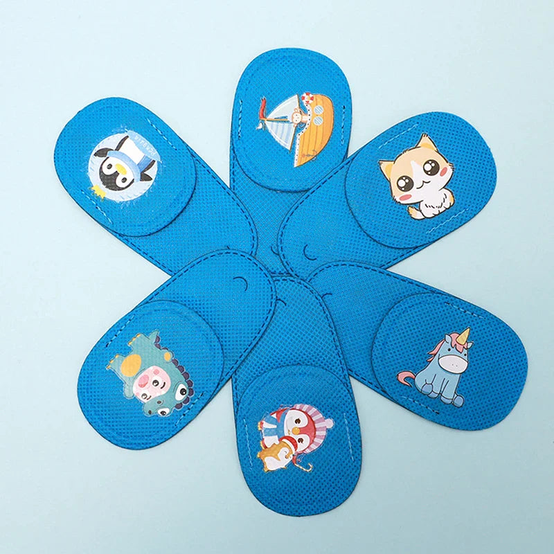 6pcs Children Health Care Kids Child Occlusion Medical Lazy Eye Patch Eyeshade For Kids Strabismus Treatment Vision Care Kit Beauty Trend Shop
