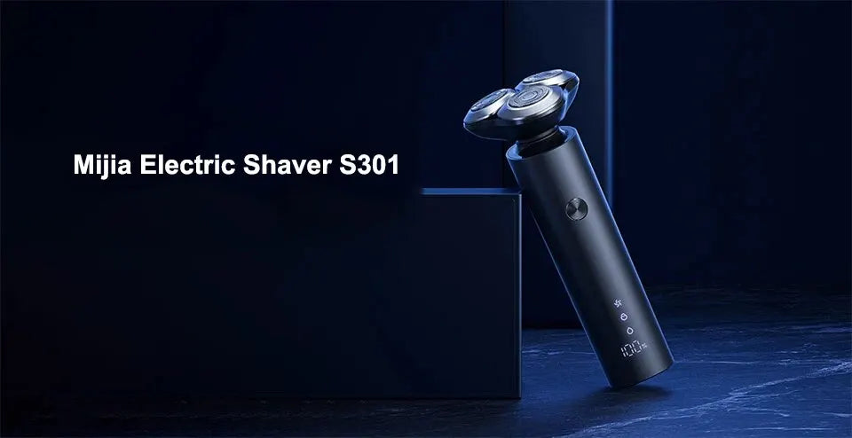 New XIAOMI MIJIA Men's Electric Shaver S301 Beard Trimmer Machine Shaving Portable Flex Razor IPX7 Washable Trimer Ceramic Blade