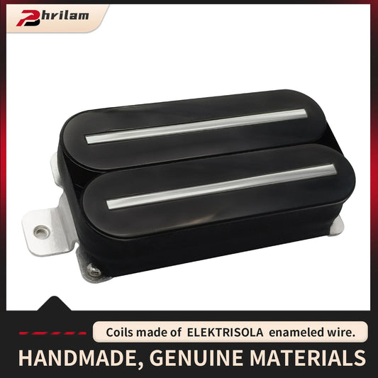 Phrilam Pro Super Power  Electric Guitar Hot Dual Rails Pickup Humbucker Pickup 14.1K Black Guitar Parts Beauty World Shop