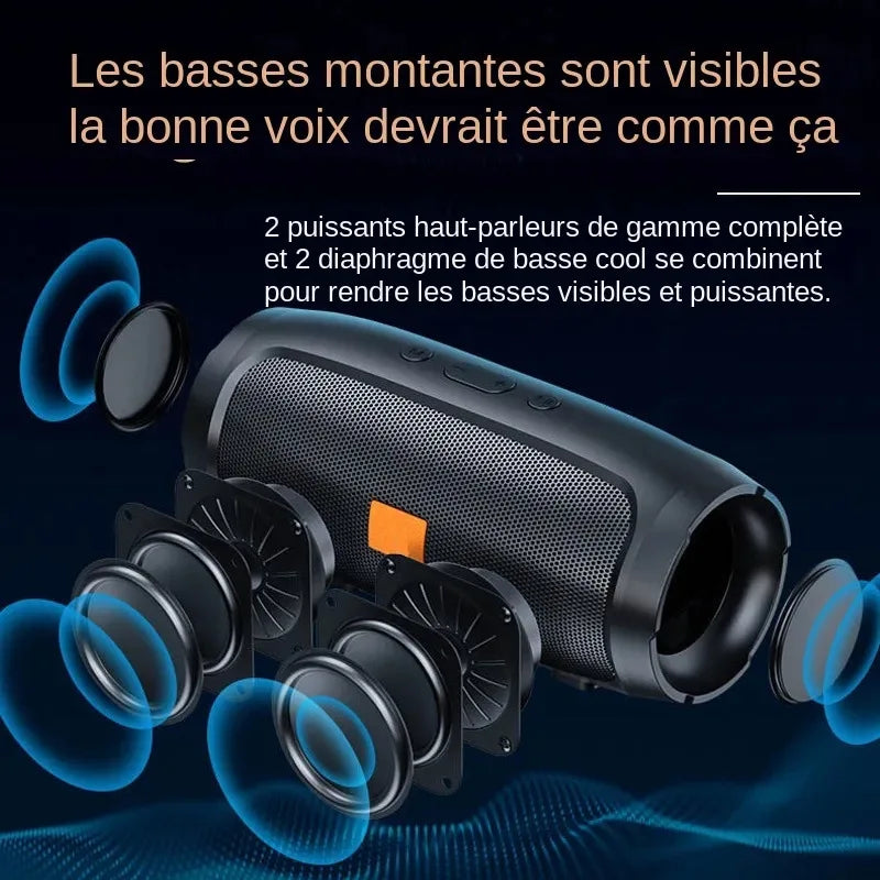 2025NEW ViVO Portable Bluetooth Speaker Wireless High Fidelity Surround Sound Box Outdoor Waterproof Camping Party Loudspeaker