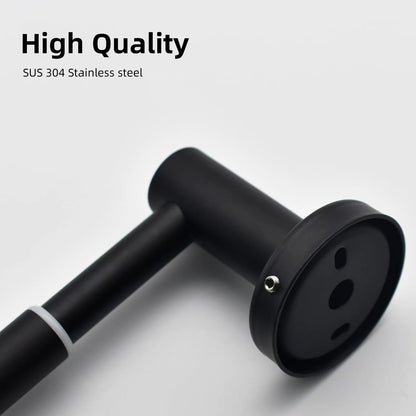 Towel Bar Adjustable 40cm to 60cm Bathroom Towel Rack SUS304 Stainless Steel Towel Rack Wall Mounted Towel Holder Beauty World Shop