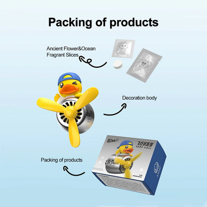 Cool Bear Pilot Car Air Freshener Rotating Propeller Air Outlet Perfume Fragrance Flavoring 자동차 공기 청정기 Accessories 방향제 차량용 Beauty World Shop