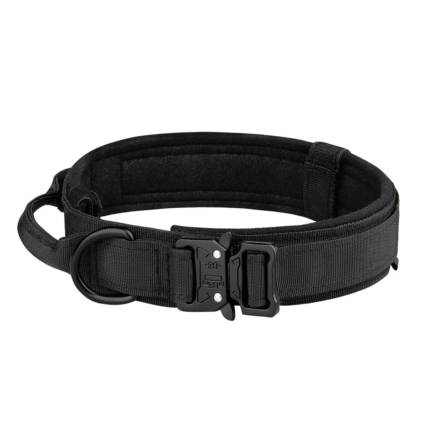 Pet Products Outdoor Tactical Dog Collar Metal Buckle Breathability Nylon Collar Medium and Large Dog Training Neck Collar Dog Beauty World Shop
