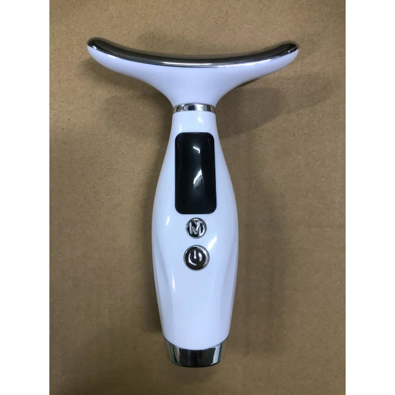Portable 7 Colors LED Light Therapy Face Neck Massager 3 Gears Adjustable Gentle Vibration Anti Wrinkle Skin Tightening Lifting Beauty World Shop