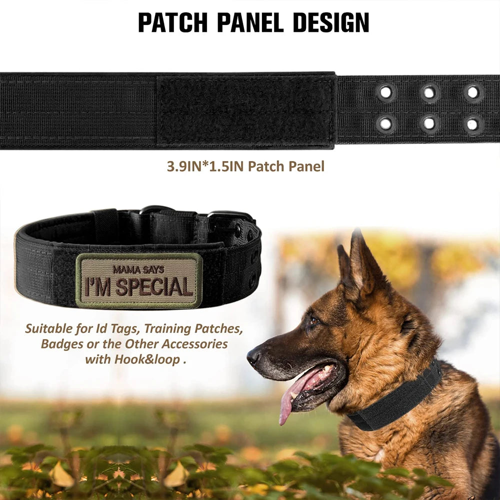 Tactical Dog Collar 1pc Durable Nylon Military Collars Outdoor For Medium Large Dogs Training Walking Working Pet Products Beauty World Shop