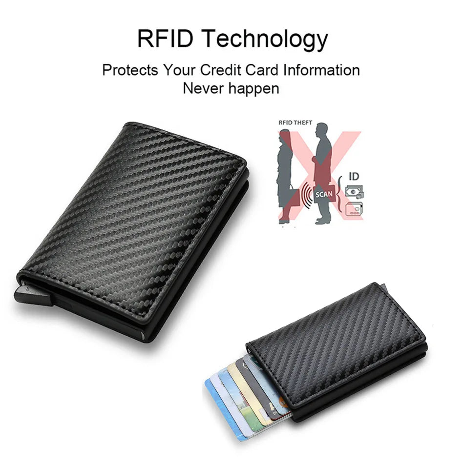 Anti Thief Rfid Credit Card Holder Smart Minimalist Wallet Pocket Men Women Slim Cardholder Bank Cash Creditcard Case Bag Purse Beauty World Shop