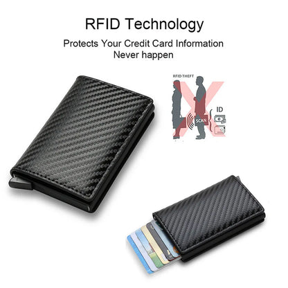 Anti Thief Rfid Credit Card Holder Smart Minimalist Wallet Pocket Men Women Slim Cardholder Bank Cash Creditcard Case Bag Purse Beauty World Shop