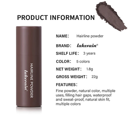 Waterproof Hairline & Root Concealer Pen – Instant Grey Coverage with Easy Blend Powder Stick for Normal Hair Beauty World Shop