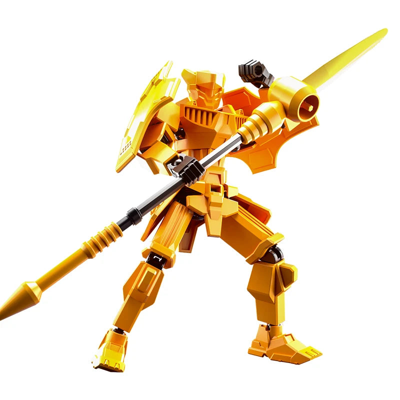 Multi-Jointed Movable Shapeshift Robot Warrior 3D Printed Knight Mannequin Dummy Toys Kids Adults Parent-children Games gifts Beauty World Shop