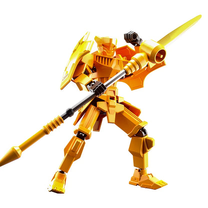 Multi-Jointed Movable Shapeshift Robot Warrior 3D Printed Knight Mannequin Dummy Toys Kids Adults Parent-children Games gifts Beauty World Shop