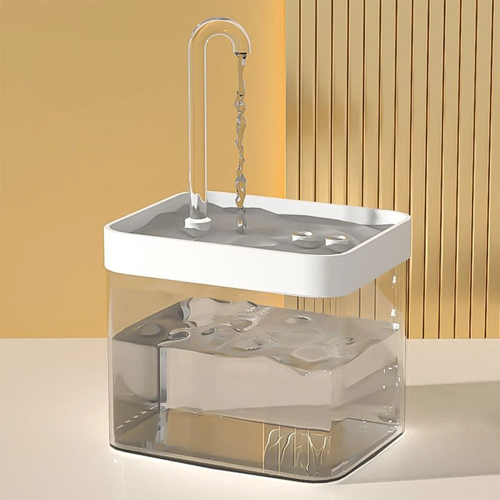 Cat Water Fountain Auto Filter Transparent Cat Drinker USB Electric Mute Recirculate Filtering Drinker for Cats Water Dispenser Beauty World Shop