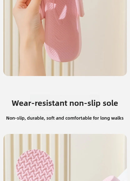 Foldable Travel Slippers Unisex EVA Flip Flops Hotel Non Slip Bathroom Indoor Outdoor Portable Lightweight Comfortable Beauty World Shop