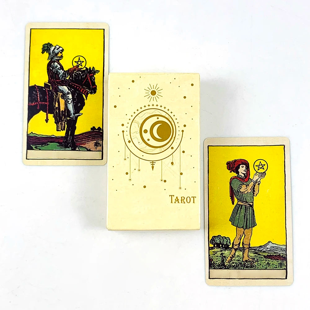 Hot-selling Tarot Cards Deck 78Pcs For Easy Beginners Fate Fortune Telling Divination Party Tabletop Board Game ,Holiday Games Beauty World Shop