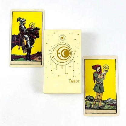 Hot-selling Tarot Cards Deck 78Pcs For Easy Beginners Fate Fortune Telling Divination Party Tabletop Board Game ,Holiday Games Beauty World Shop