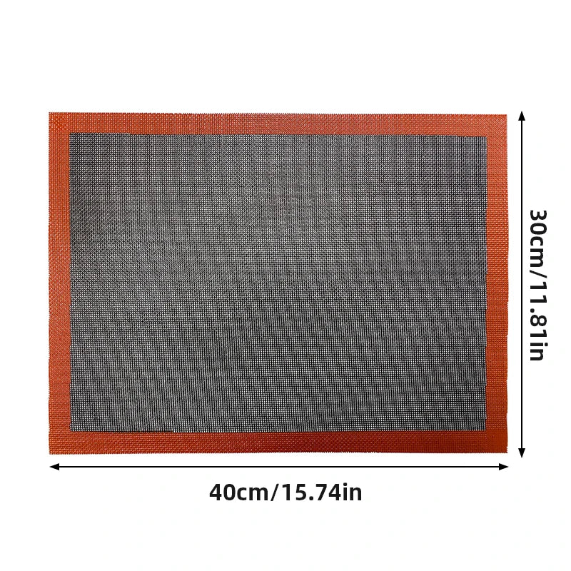 30X40cm Silicone Grill Mat Baking Tray Breathable Cookie Bread Mat Oven Microwave High Temperature Baking Kitchen Tools Beauty World Shop